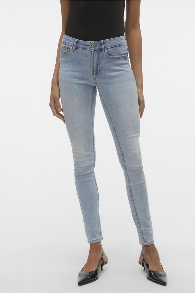 VMFLASH MR SKINNY JEANS LI3102 GA N 10300174 Light Blue Denim